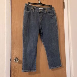 Christopher&banks jeans! Petite! Size12p! 18” waist and 23.5” inseam! EUC!
